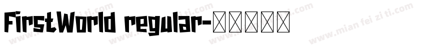 FirstWorld regular字体转换